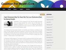 Tablet Screenshot of coalition4healthcare.org